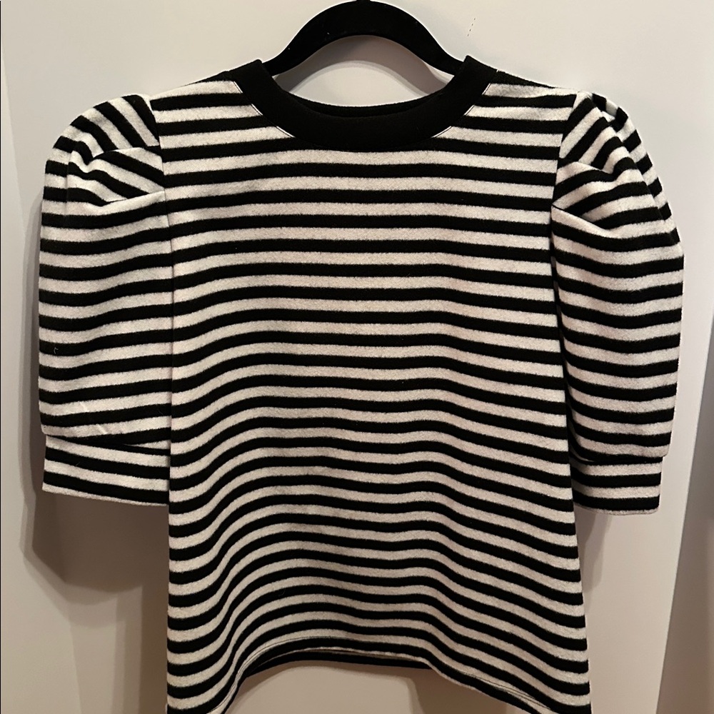 Who What Wear Monochrome Striped Sweater